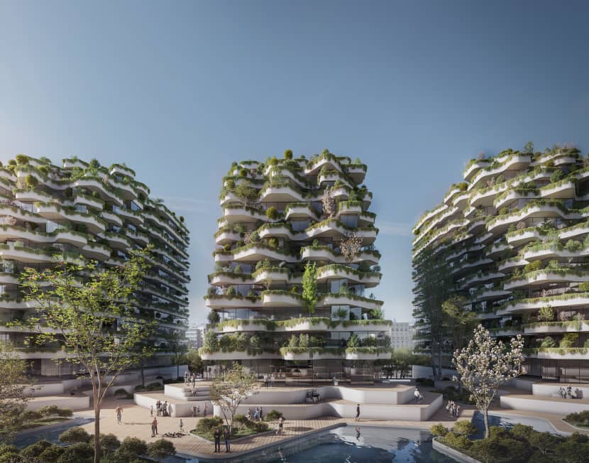 RebusArt featuring Erfan Aghighi, 'Tehran Canyon' Architectural visualization