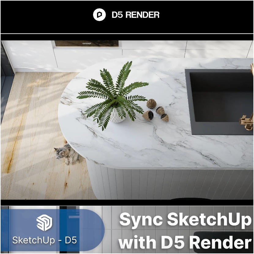 D5 Render - How to sync SketchUp with D5 Render - Quick guide